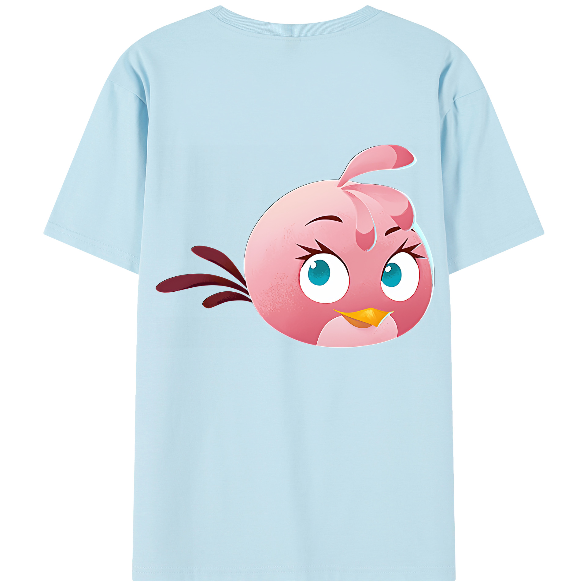 （画像用） Angry Birds アングリーバード 綿100％半袖Tシャツ（背面プリント）